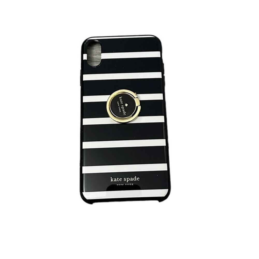 Kate Spade iPhone XS Max Black stripe Ring Stand (used)
